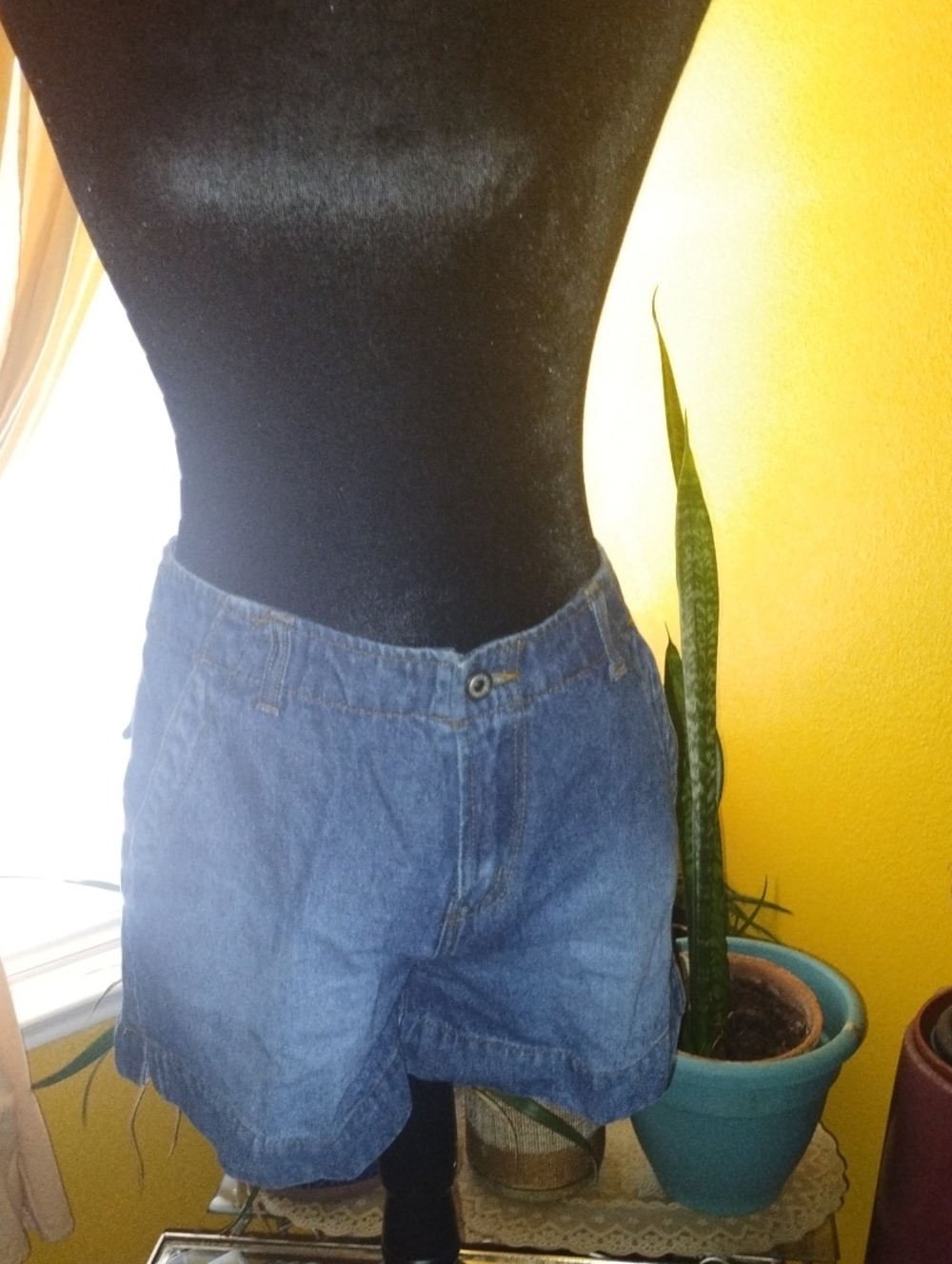 Classic Women's Denim Jean Shorts in Blue